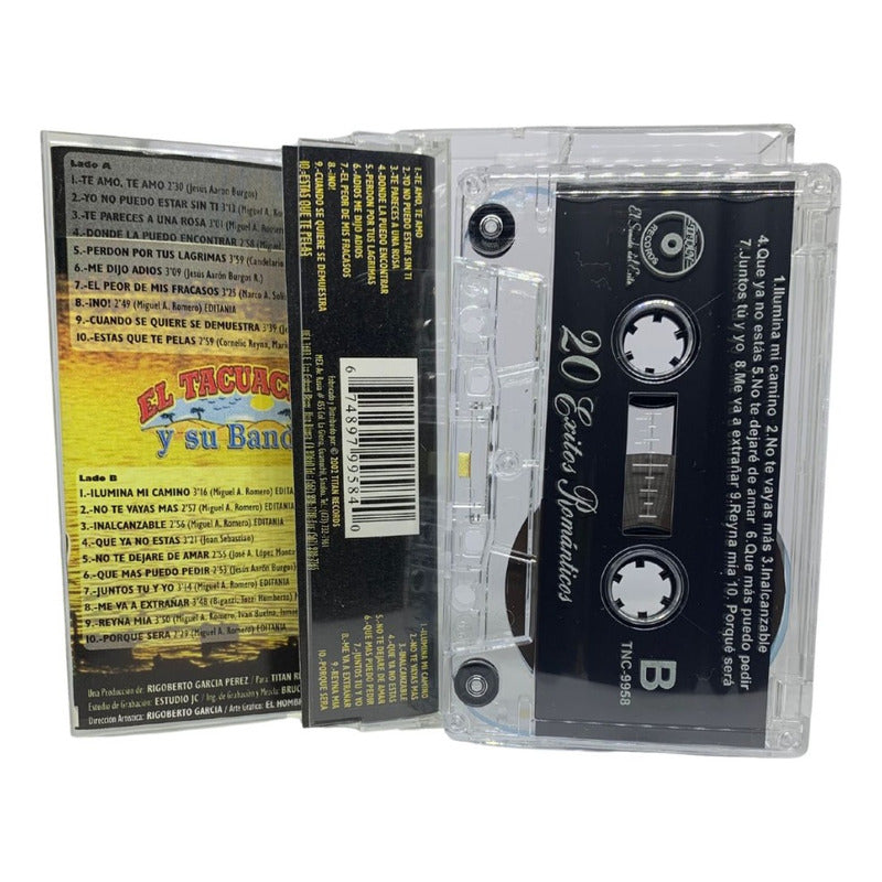 Cassette De El Tacuache Y Su Banda 20 Exitos Romanticos