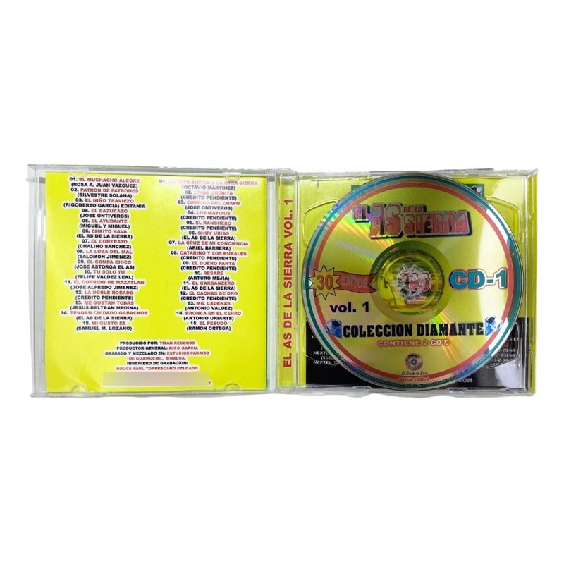 Disco De El As De La Sierra Colección Diamante Vol. 1