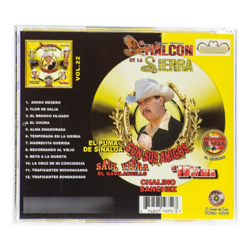 Disco De El Halcón De La Sierra Con Sus Amigos Vol. 22