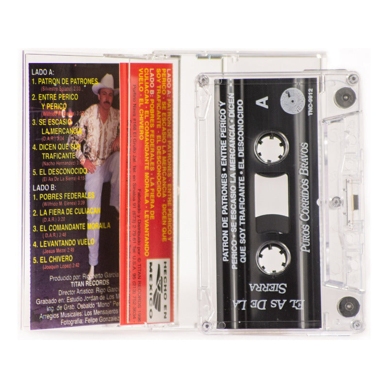Cassette Original De El As De La Sierra Puros Corridos Bravo