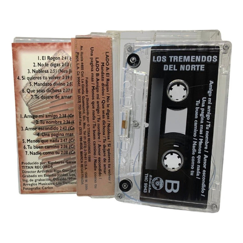 Cassette De Los Tremendos Del Norte Boleros Rancheros Con