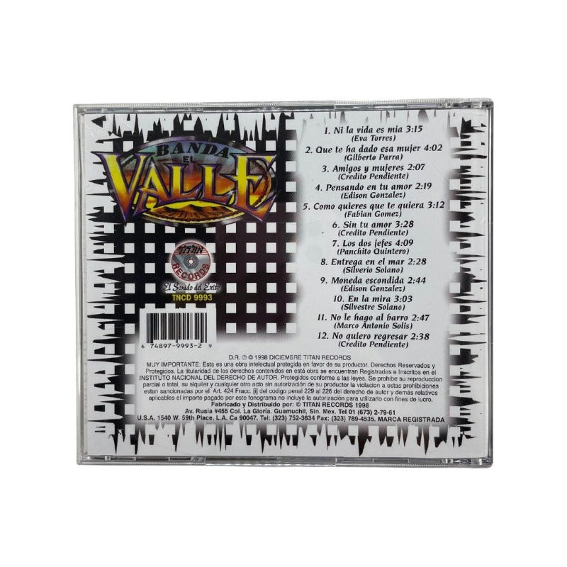 Disco Original De Banda El Valle Ni La Vida Es Mia