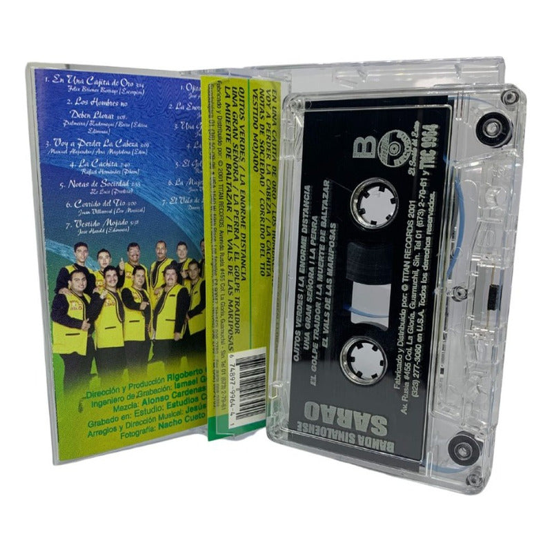 Cassette De Banda Sinaloense Sarao En Una Cajita De Oro