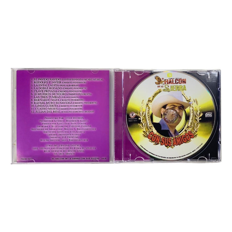 Disco De El Halcón De La Sierra Con Sus Amigos Vol 6