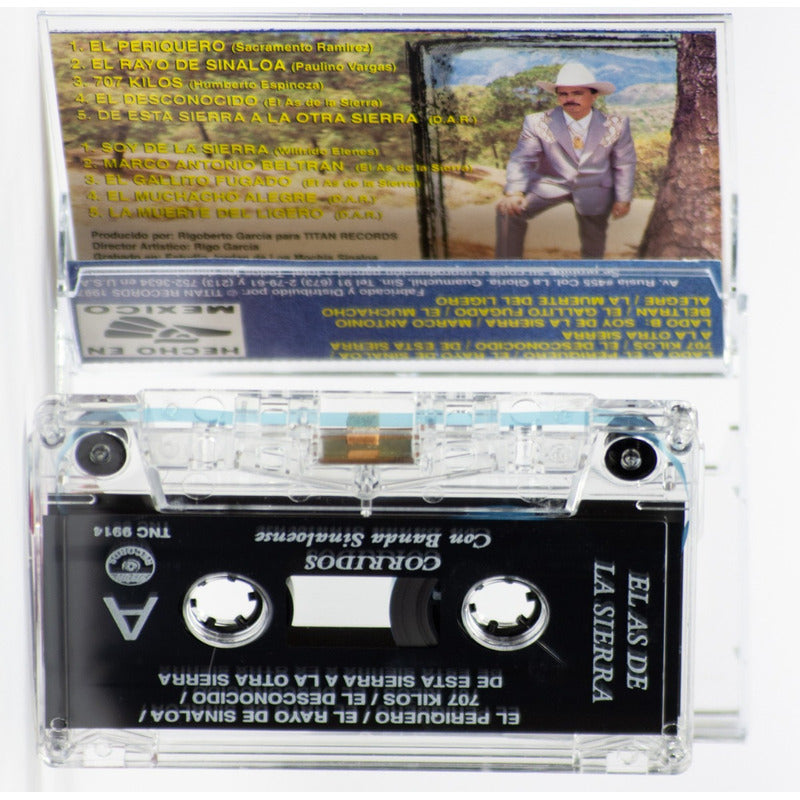 Cassette Original De El As De La Sierra Con Banda Sinaloense