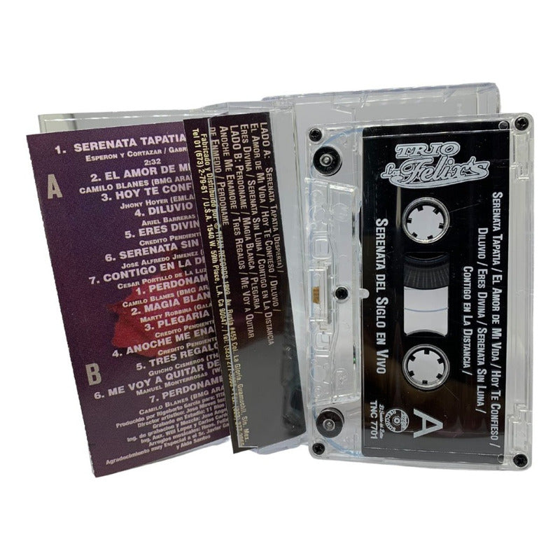 Cassette De Trio Los Felix Serenata Del Siglo En Vivo
